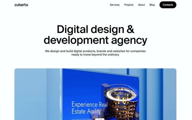 Cuberto design system: mixed theme set in Suisse Intl